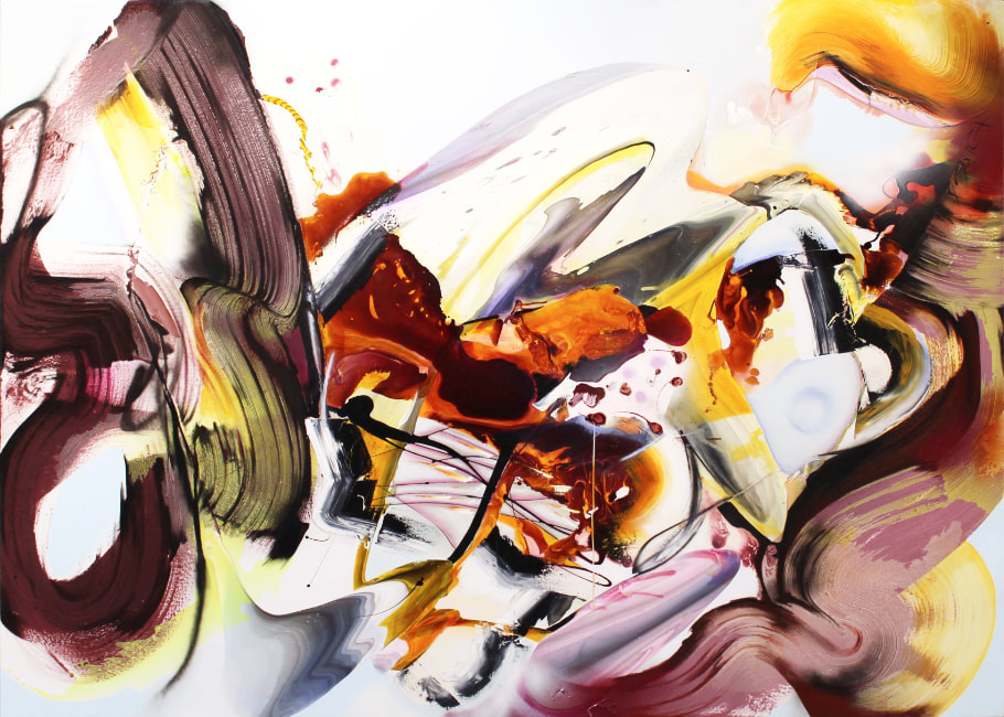 Cristina Popovici "Anatomy of a Feeling", Mixed Media on Canvas, 1800 x 2500mm, 2024